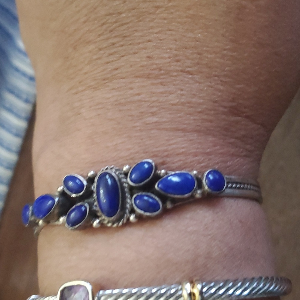 D cadman  navajo lapizuli bracelet